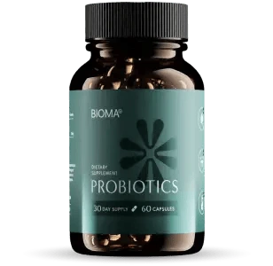 Bioma Probiotics bottle, the seller's own product render