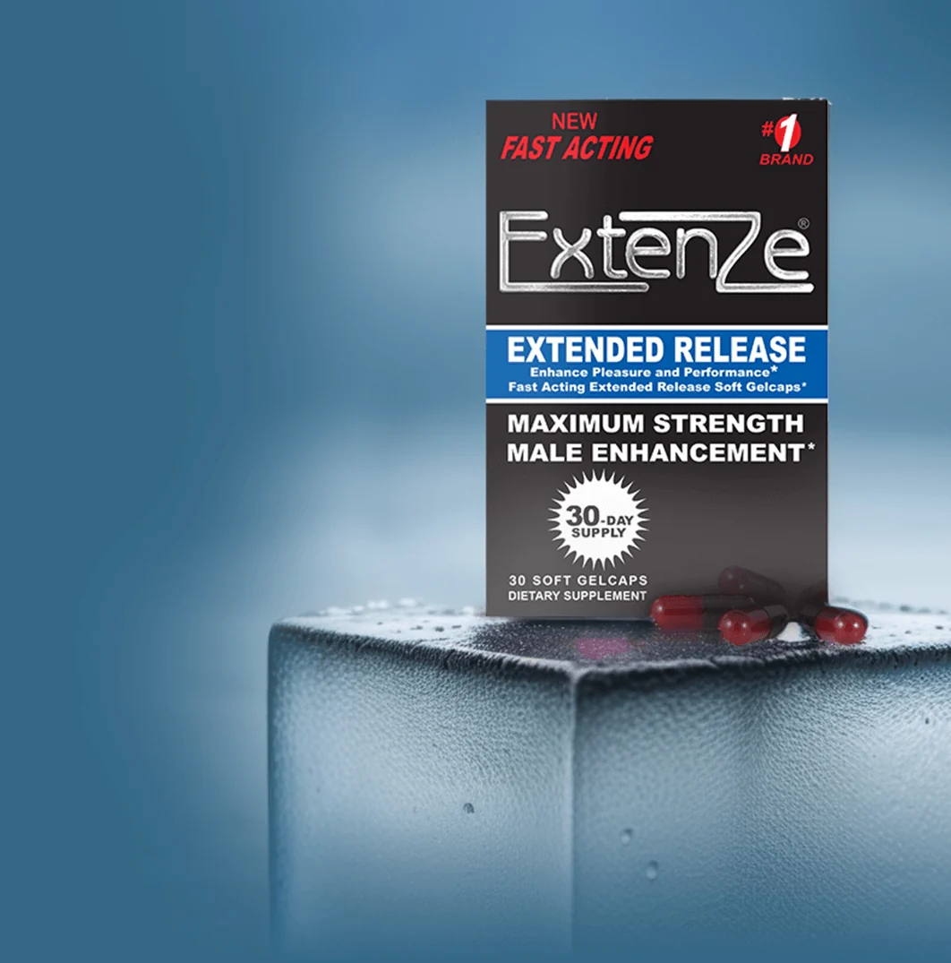 ExtenZe box and gelcaps, from the seller's own materials
