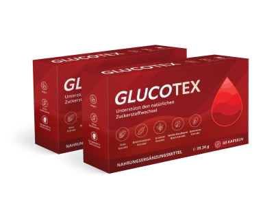 Zwei Glucotex-Packungen