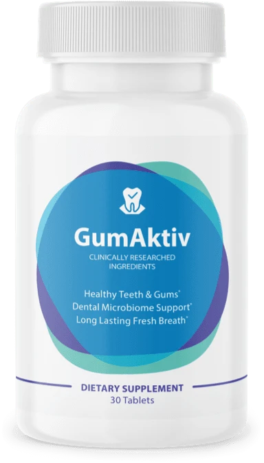 GumAktiv bottle, 30 dissolving tablets, from the seller's own product photography