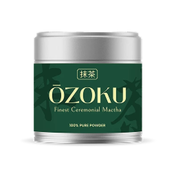 Ozoku ceremonial matcha tin, from the seller's product materials