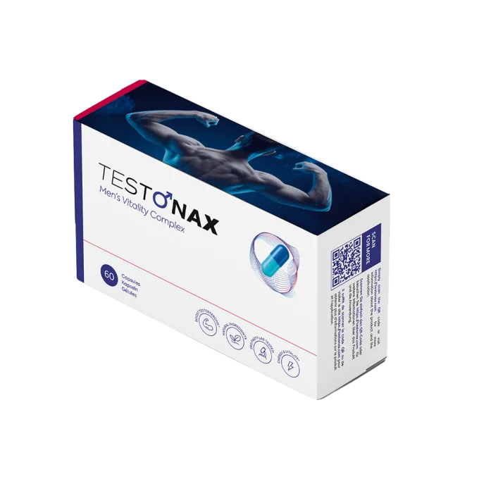 Testonax, Men's Vitality Complex, Packung mit 60 Kapseln, Produktfoto des Anbieters