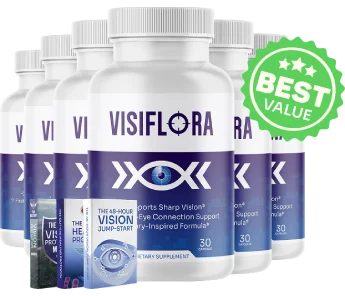 The seller's own six-bottle product photo, carrying the seller's own BEST VALUE badge